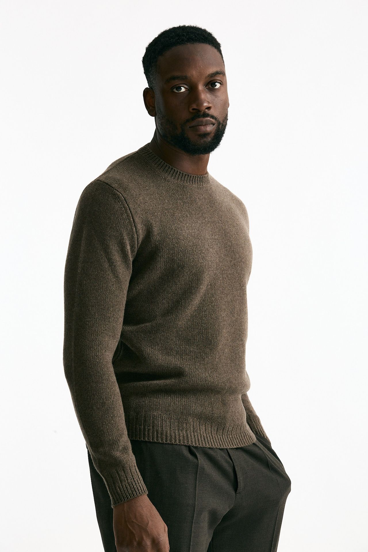 Maglia in cashmere marrone chiaro men Mauro ottaviani - 4