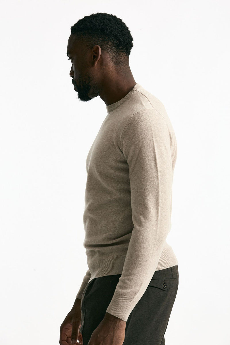 Maglia in lana e cashmere beige men Mauro ottaviani - 1