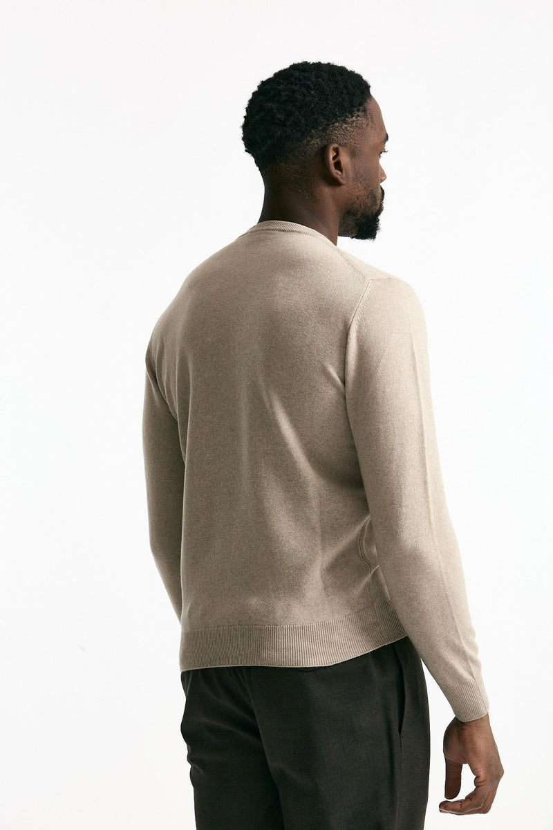 Maglia in lana e cashmere beige men Mauro ottaviani - 2