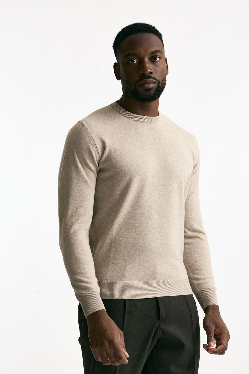 Maglia in lana e cashmere beige men Mauro ottaviani - 3