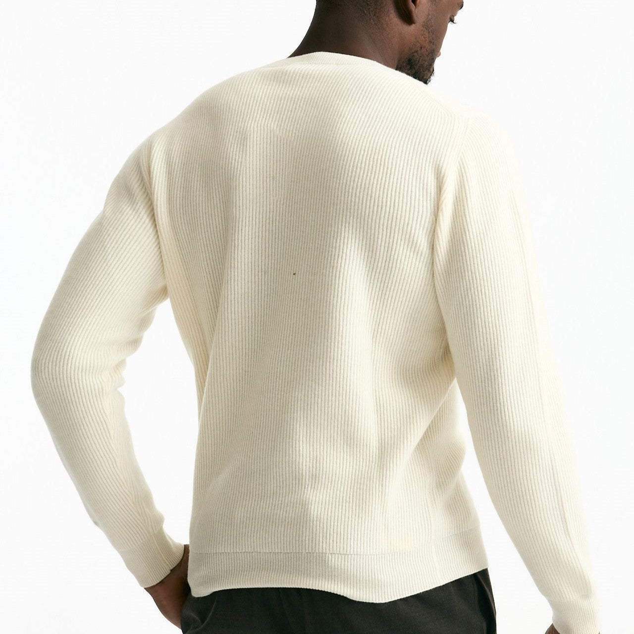 Maglia in lana e cashmere bianco men Mauro ottaviani - 6