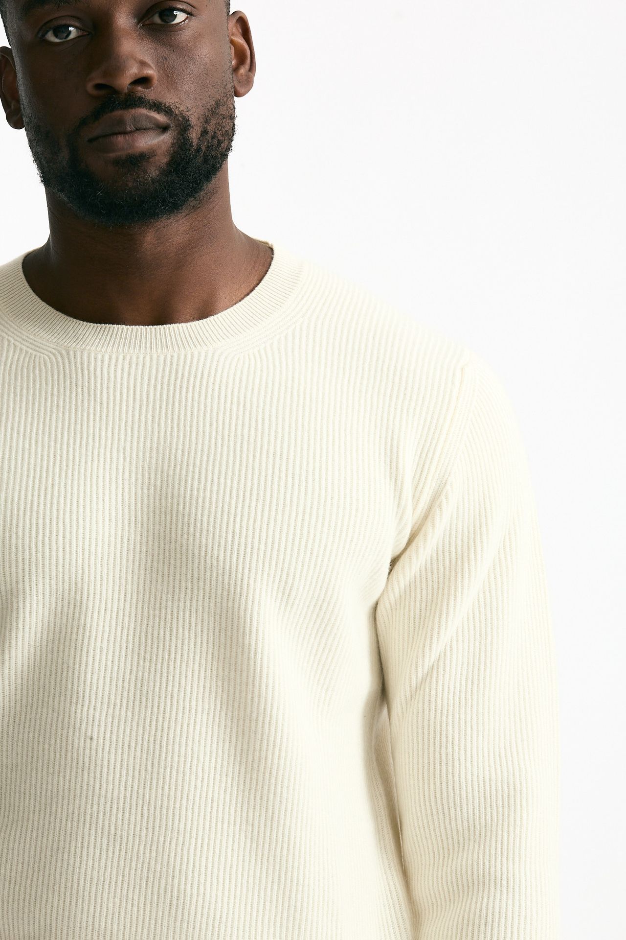 Maglia in lana e cashmere bianco men Mauro ottaviani - 5