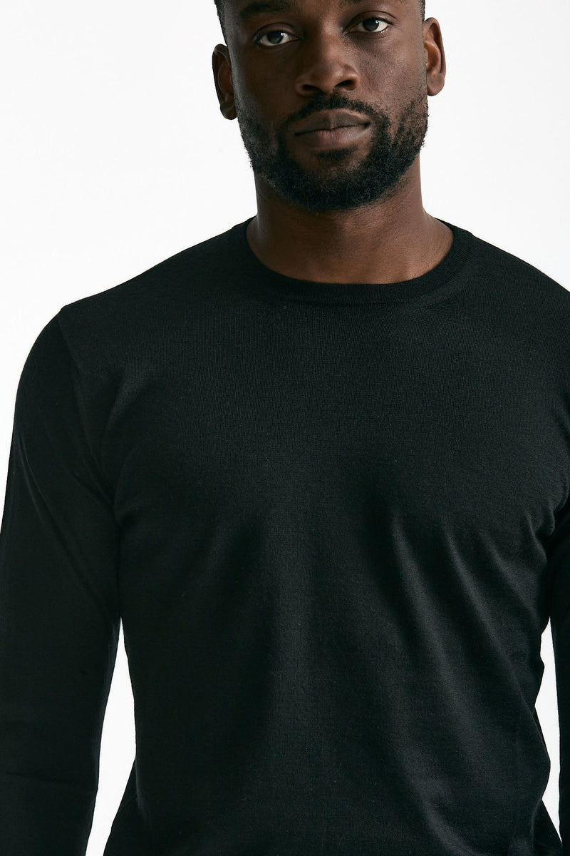 Maglia in cashmere e seta nero men Mauro ottaviani - 5