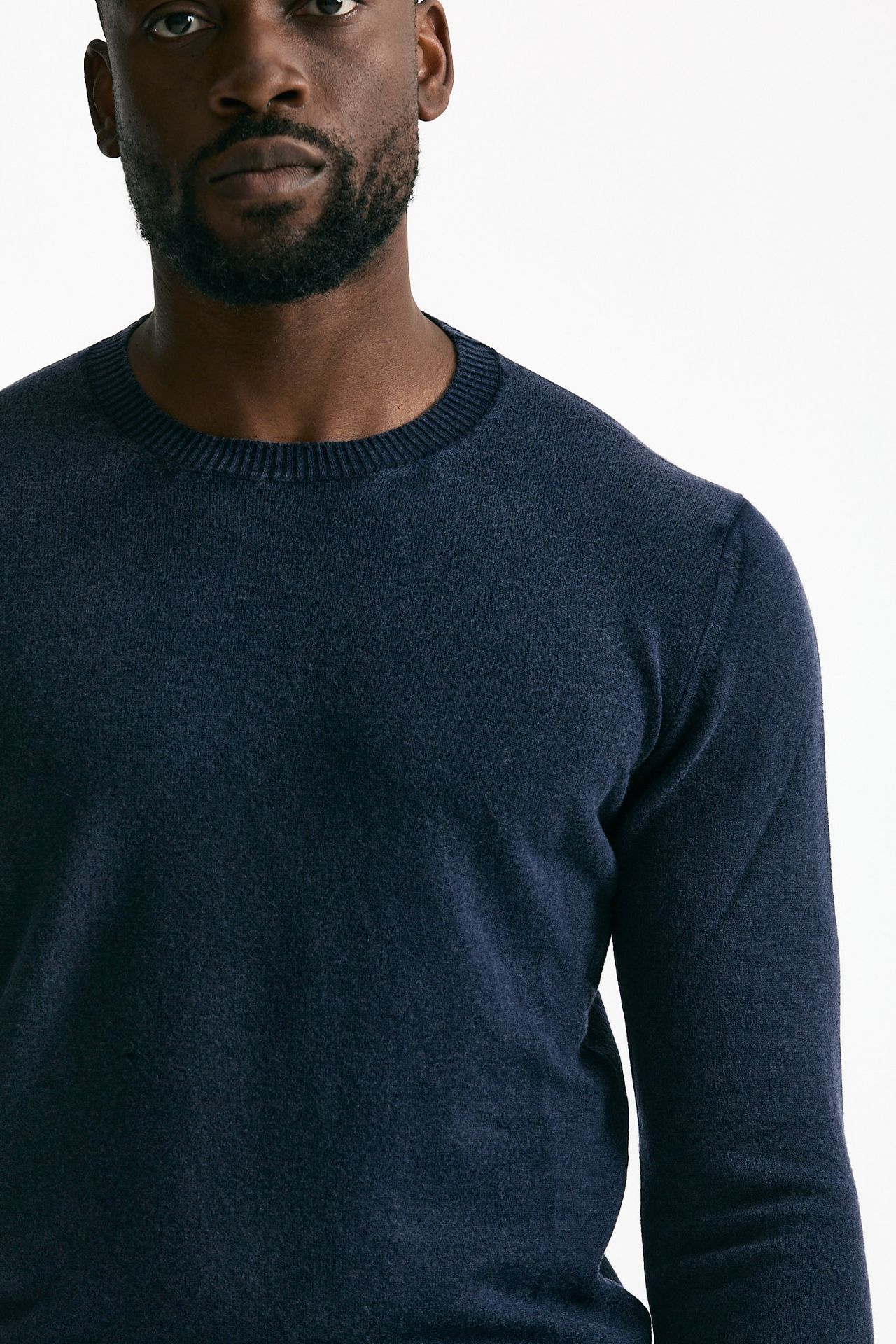 Maglia in lana e cashmere lavata blu men Mauro ottaviani - 5