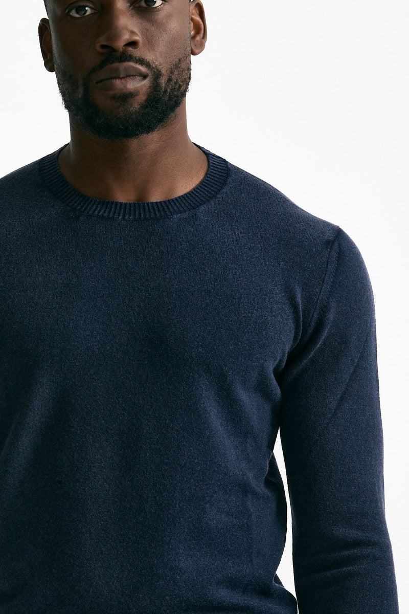 Maglia in lana e cashmere lavata blu men Mauro ottaviani - 5