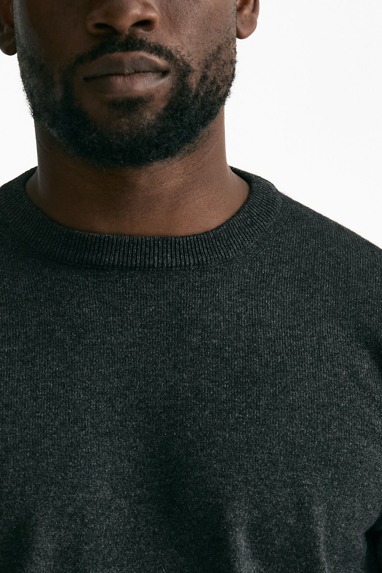 Maglia in lana e cashmere grigio antracite men Mauro ottaviani - 5