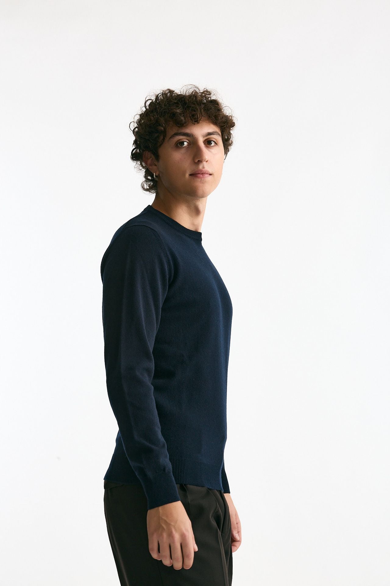 Maglia in lana e cashmere blu men Mauro ottaviani - 2