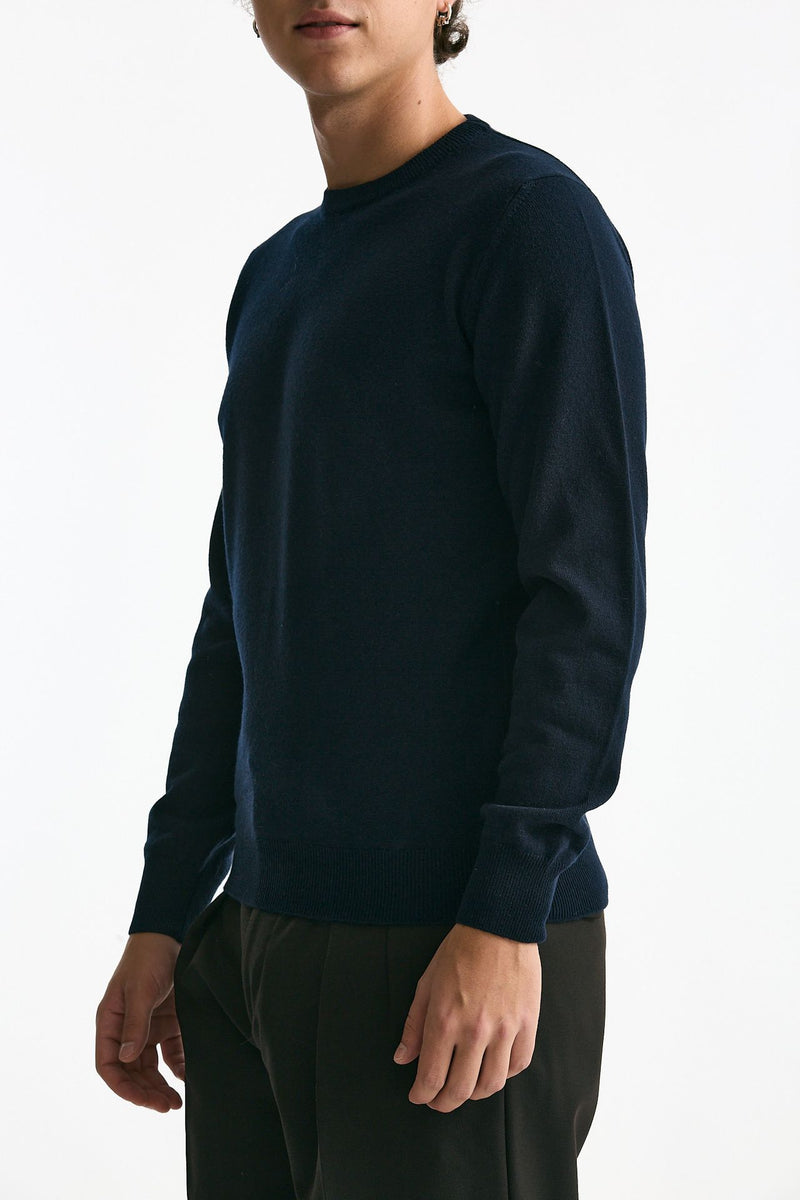 Maglia in lana e cashmere blu men Mauro ottaviani - 4