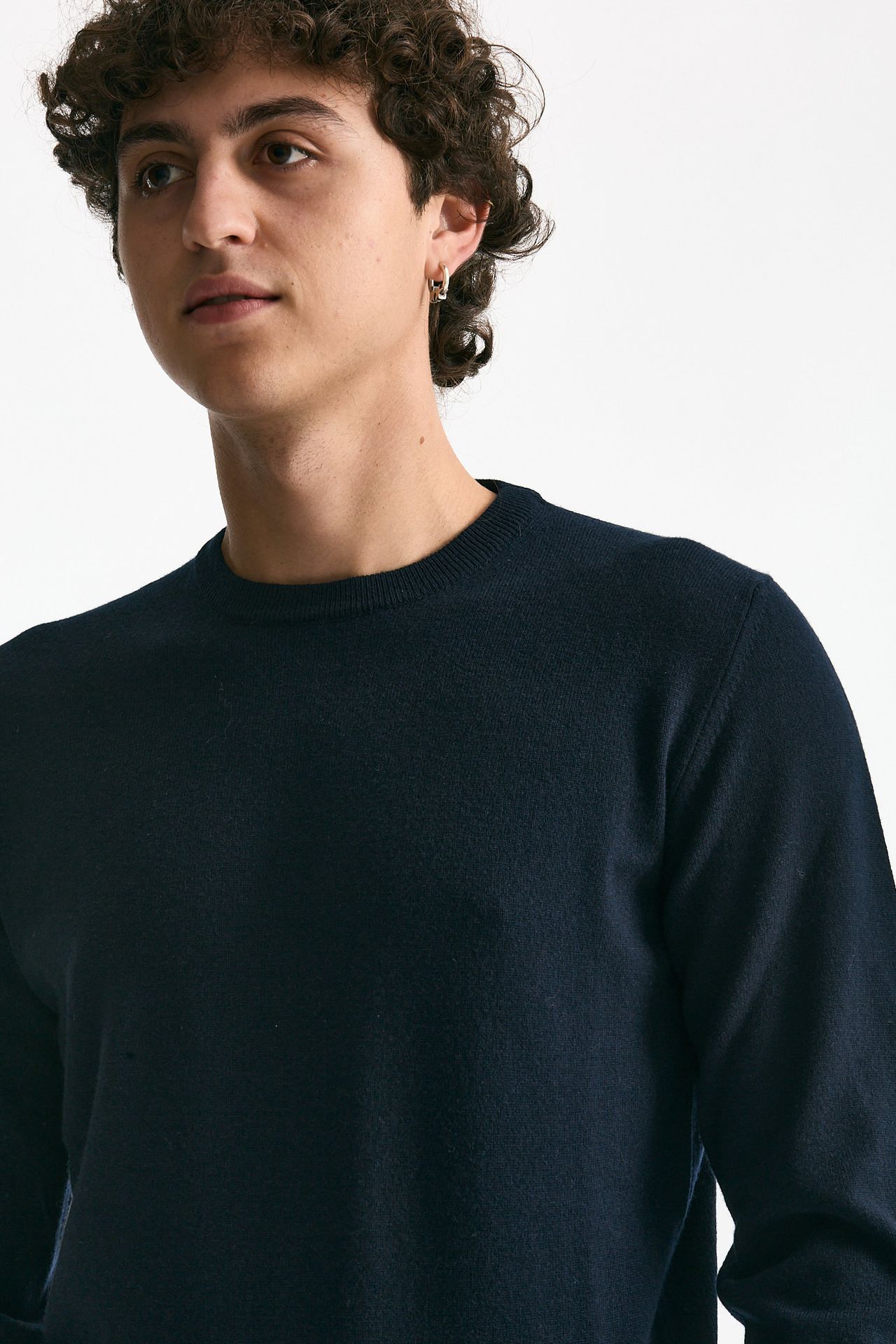 Maglia in lana e cashmere blu men Mauro ottaviani - 5