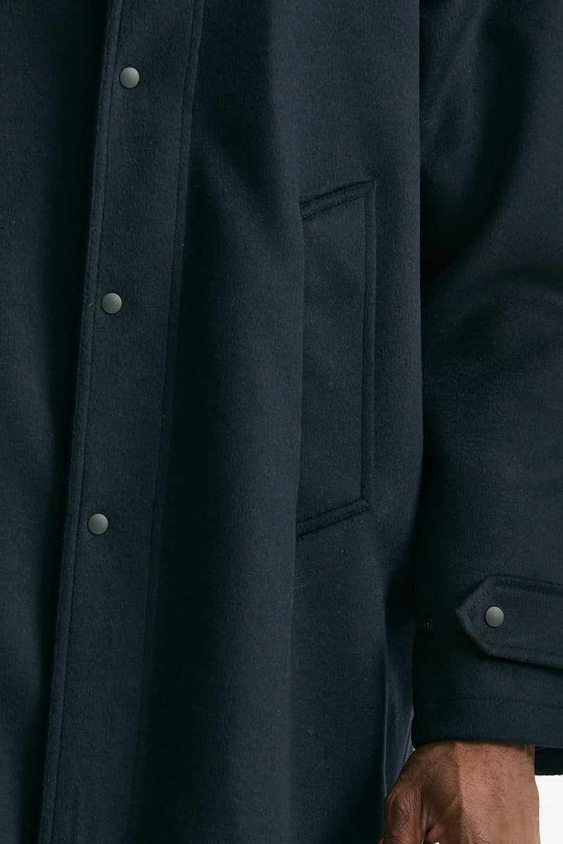 Cappotto monopetto in lana blu men Paltò - 8