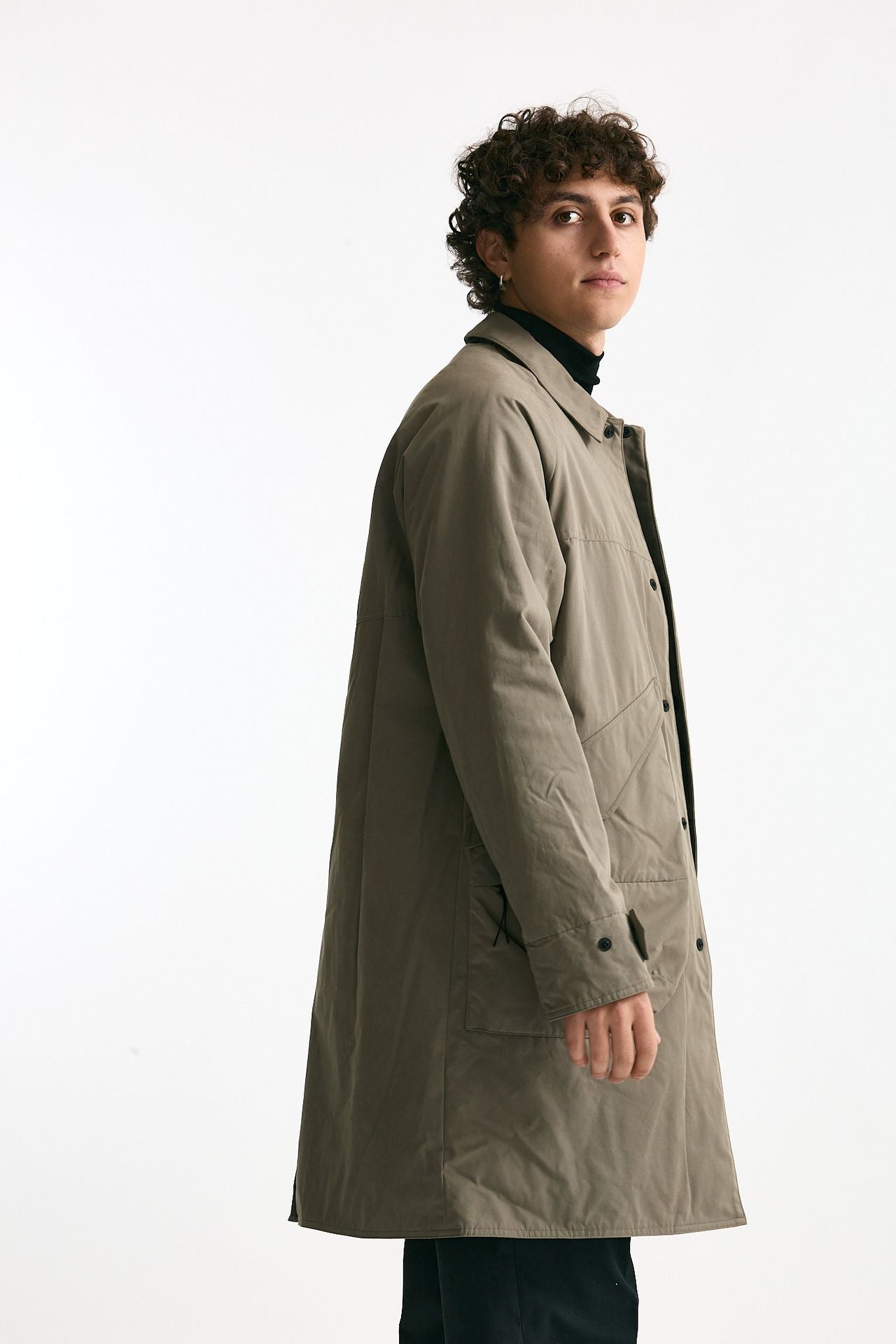 Soprabito monopetto beige men Paltò - 2