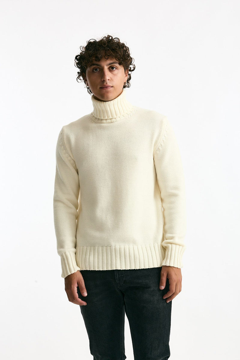 Dolcevita in lana bianco men ( p - s ) - 1