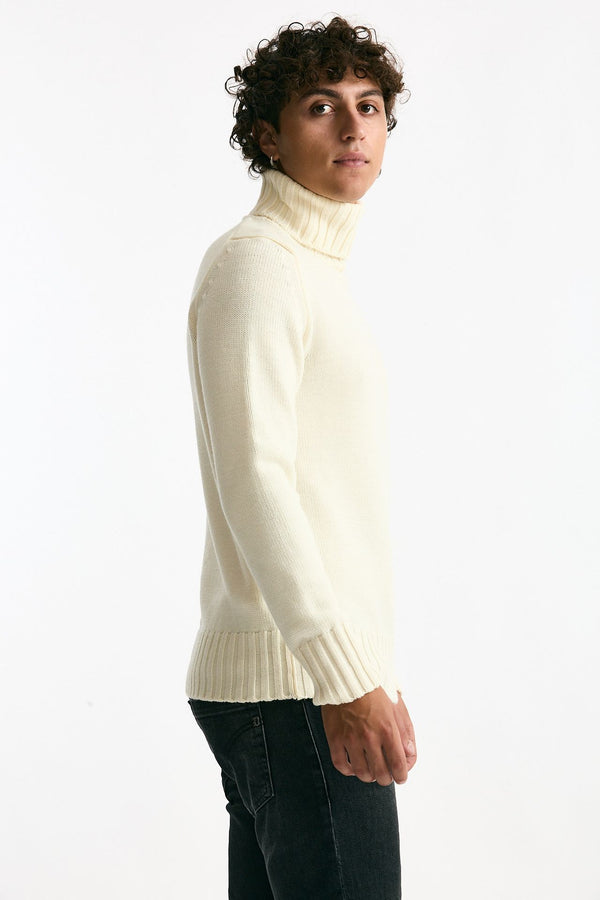 Dolcevita in lana bianco men ( p - s )