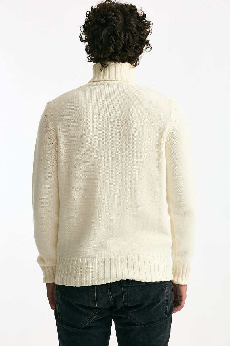 Dolcevita in lana bianco men ( p - s ) - 3