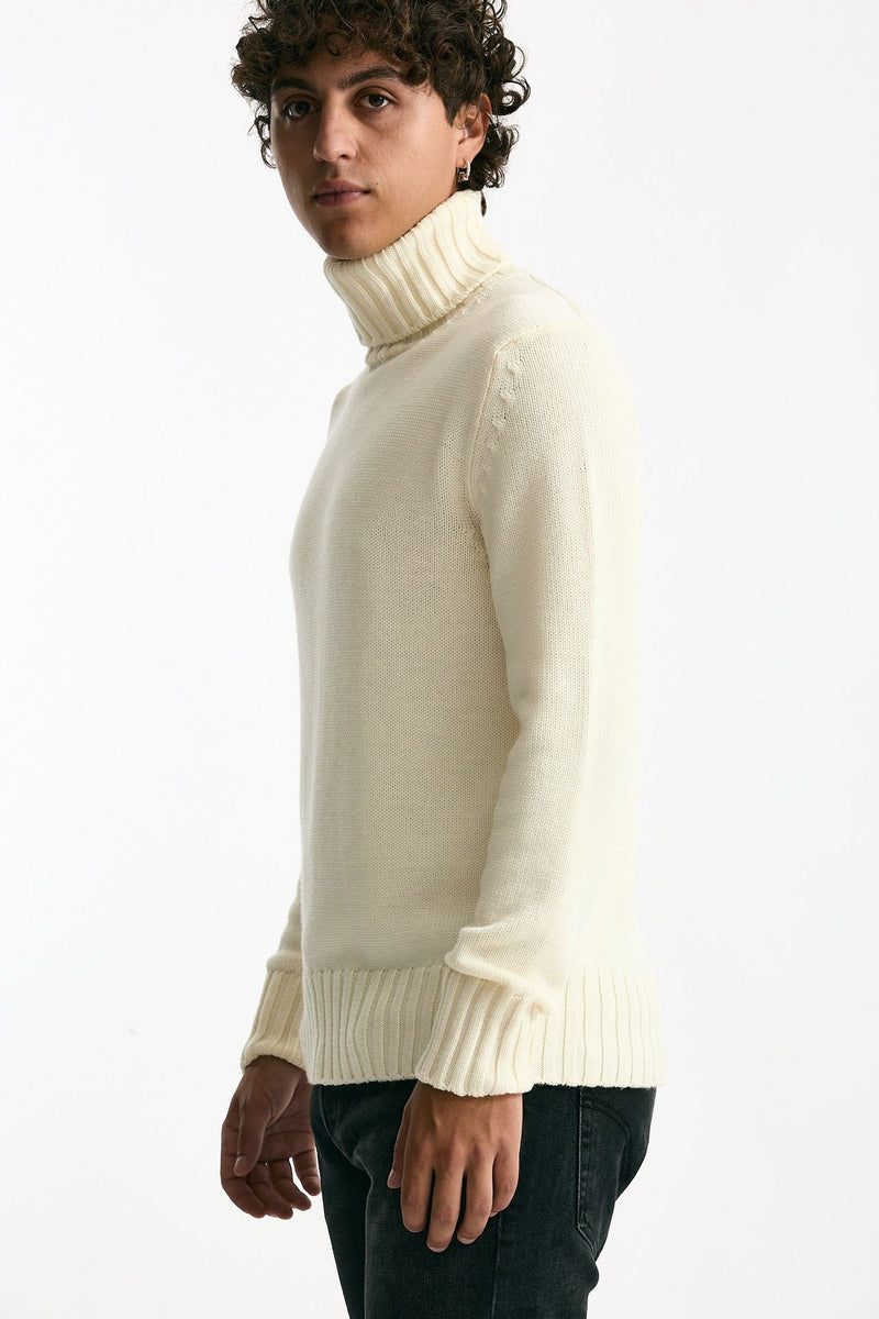 Dolcevita in lana bianco men ( p - s ) - 4