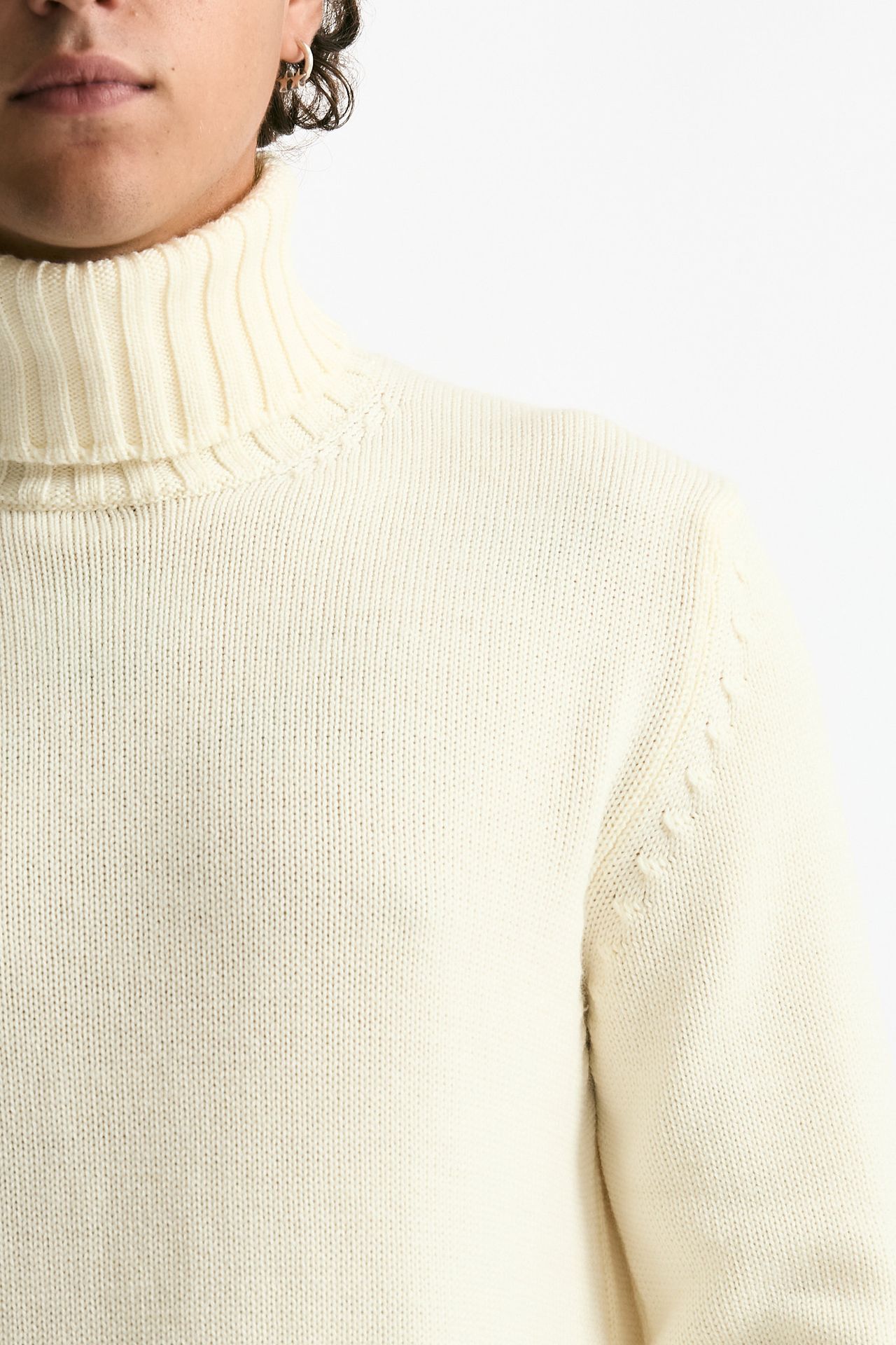 Dolcevita in lana bianco men ( p - s ) - 5