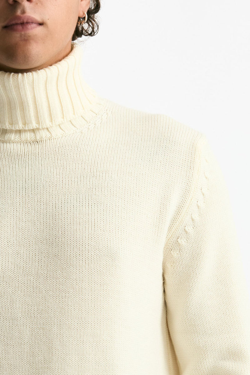 Dolcevita in lana bianco men ( p - s ) - 5