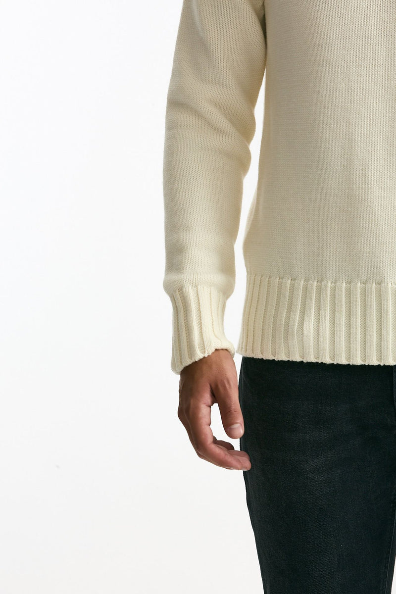 Dolcevita in lana bianco men ( p - s ) - 6