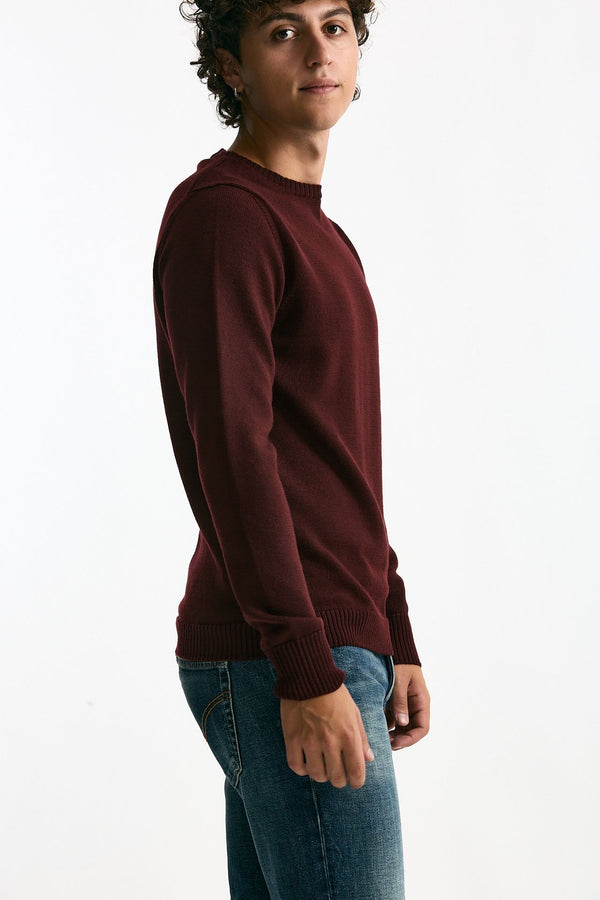 Maglia in lana bordeaux men ( p - s )