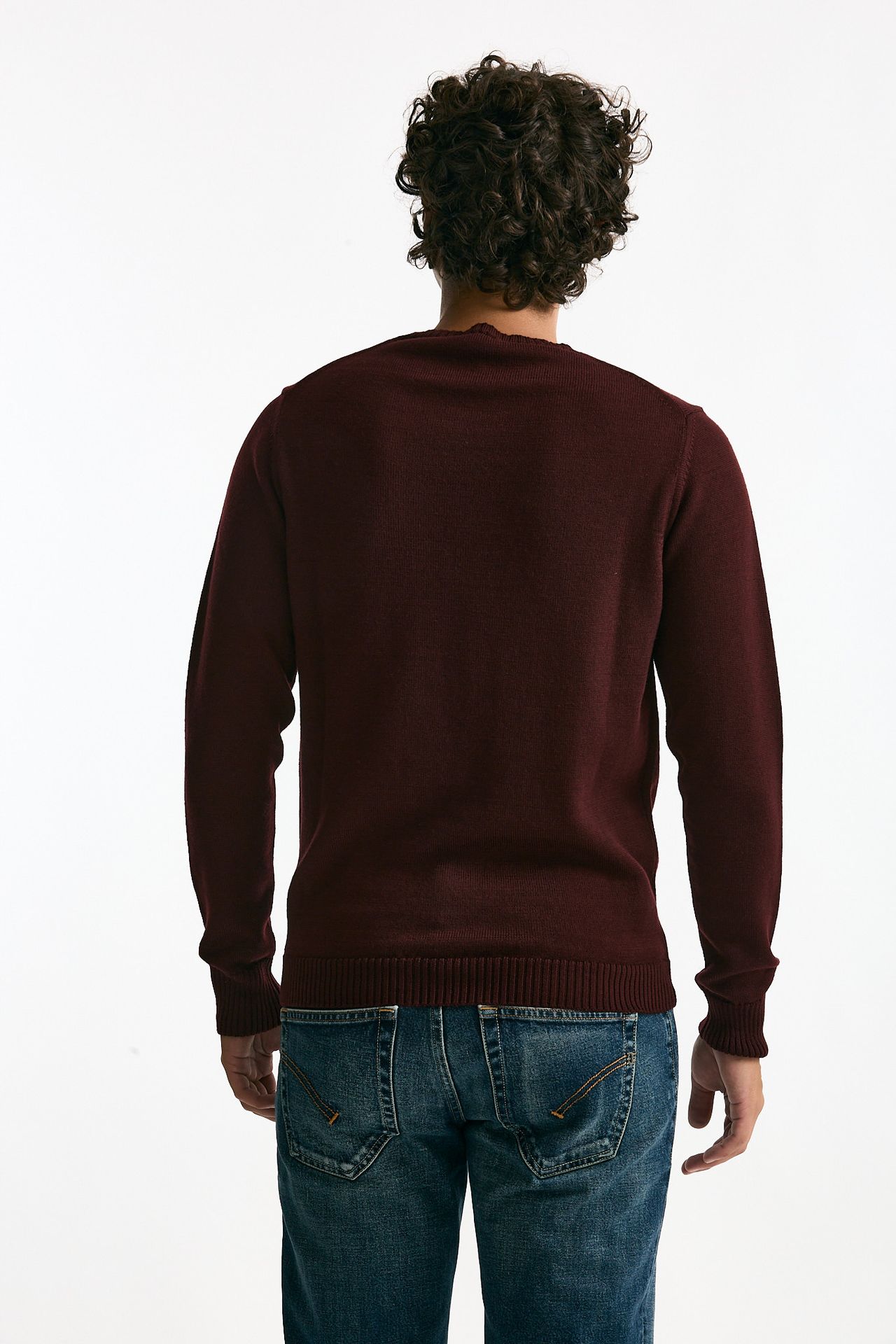 Maglia in lana bordeaux men ( p - s ) - 3