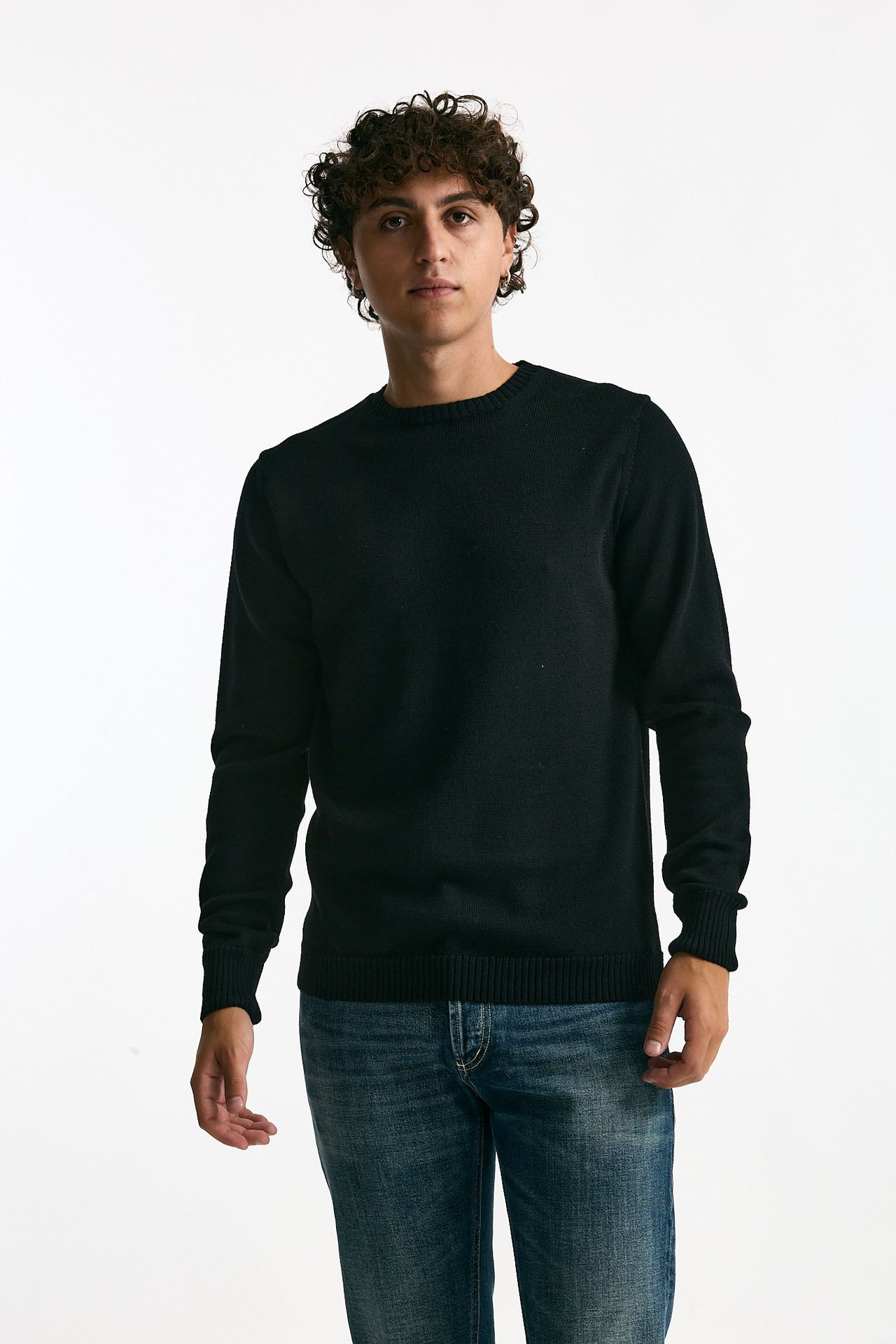 Maglia in lana nero men ( p - s ) - 1