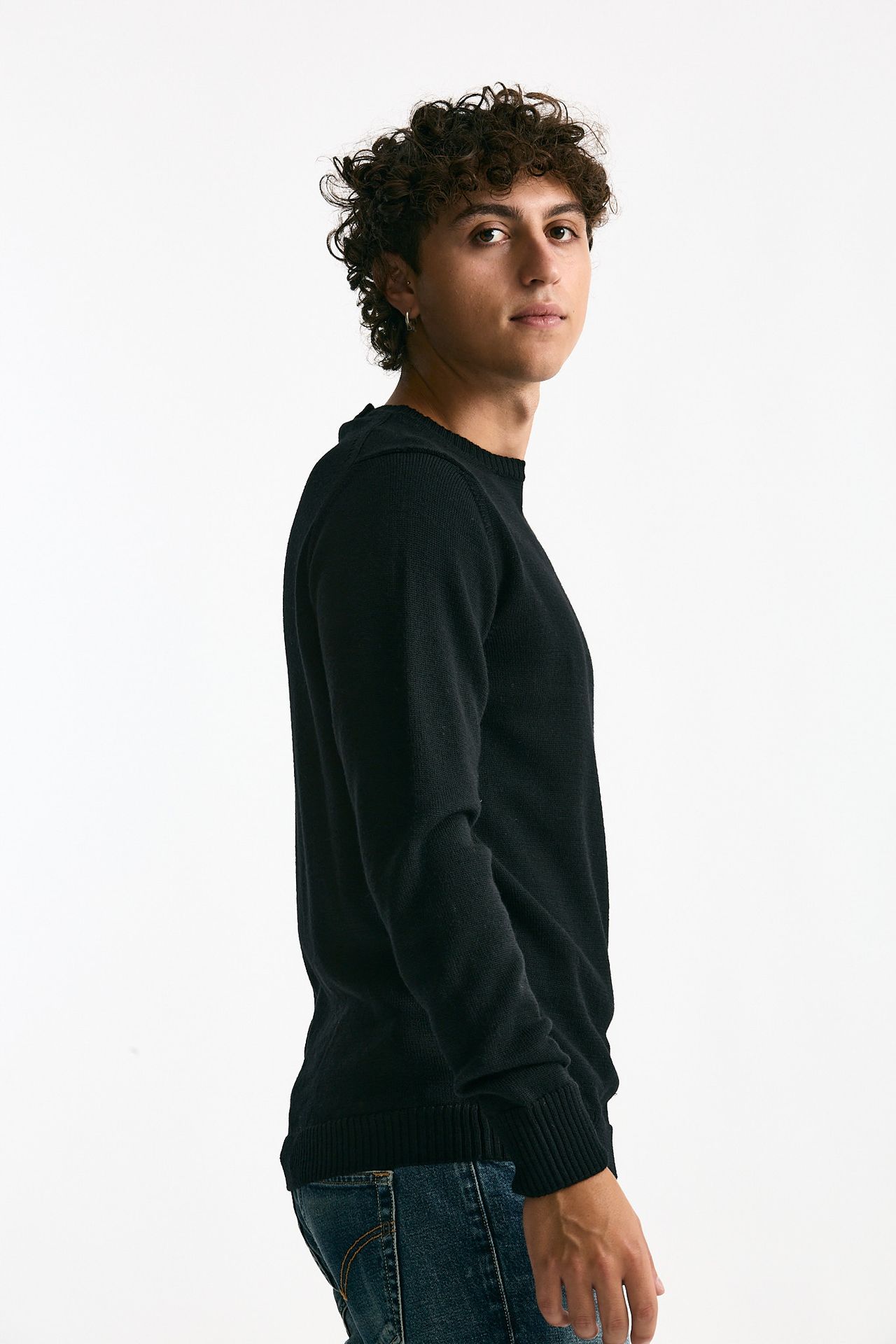 Maglia in lana nero men ( p - s ) - 2