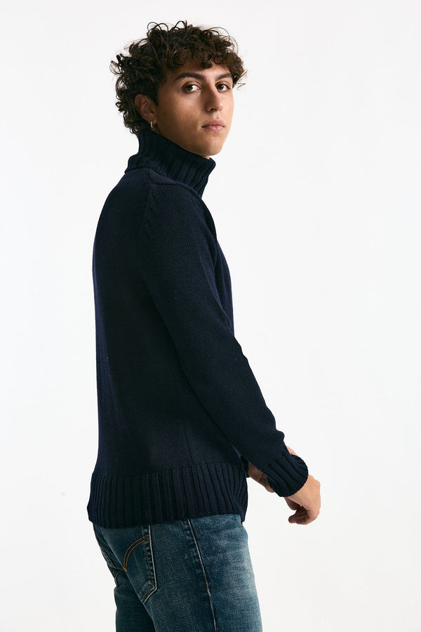 Dolcevita in lana blu men ( p - s )