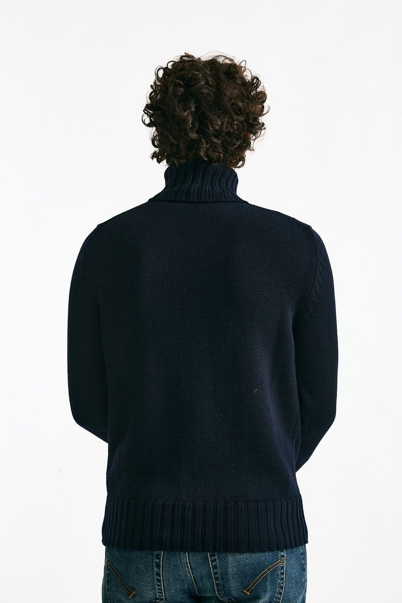 Dolcevita in lana blu men ( p - s ) - 3