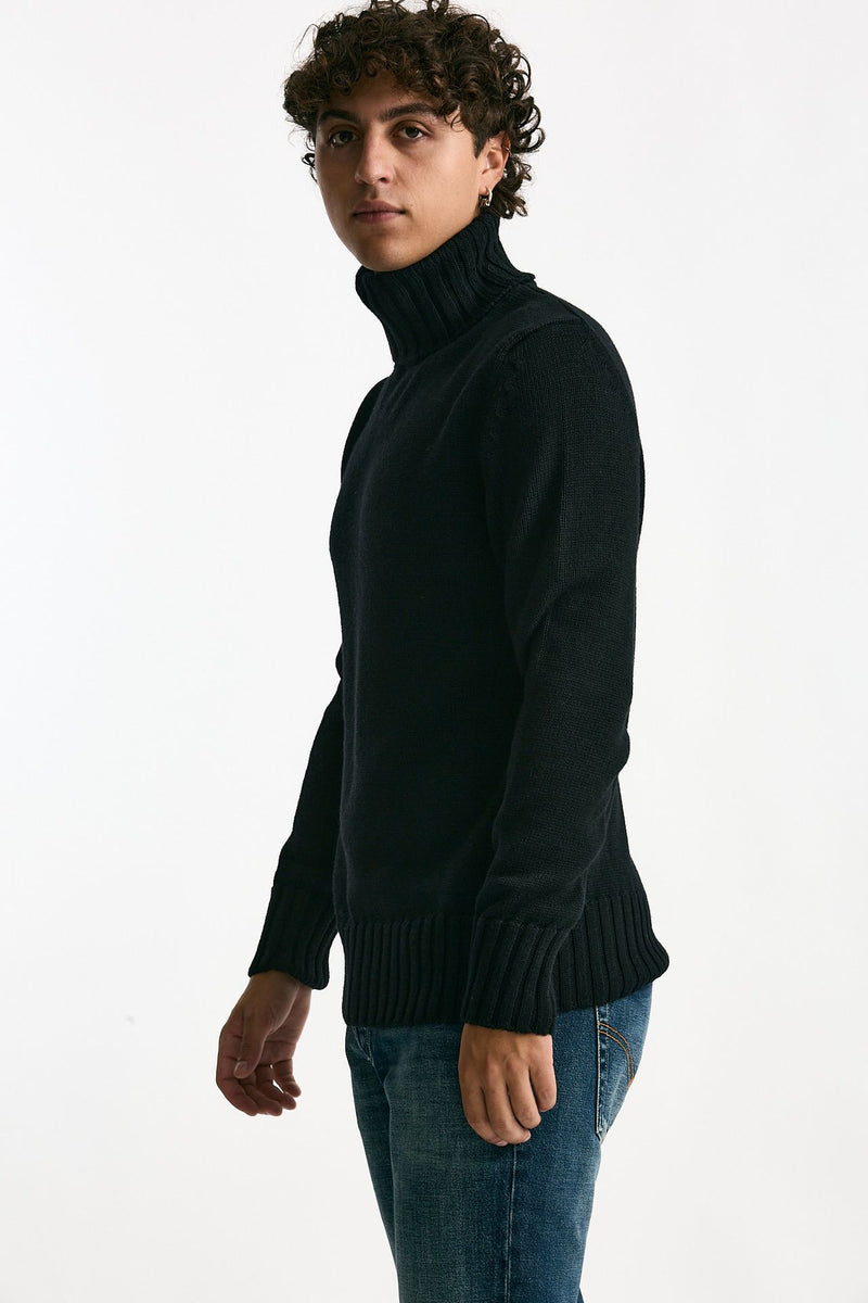 Dolcevita in lana nero men ( p - s ) - 4