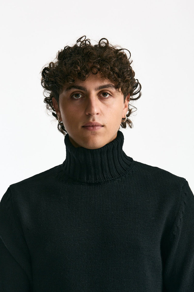 Dolcevita in lana nero men ( p - s ) - 5