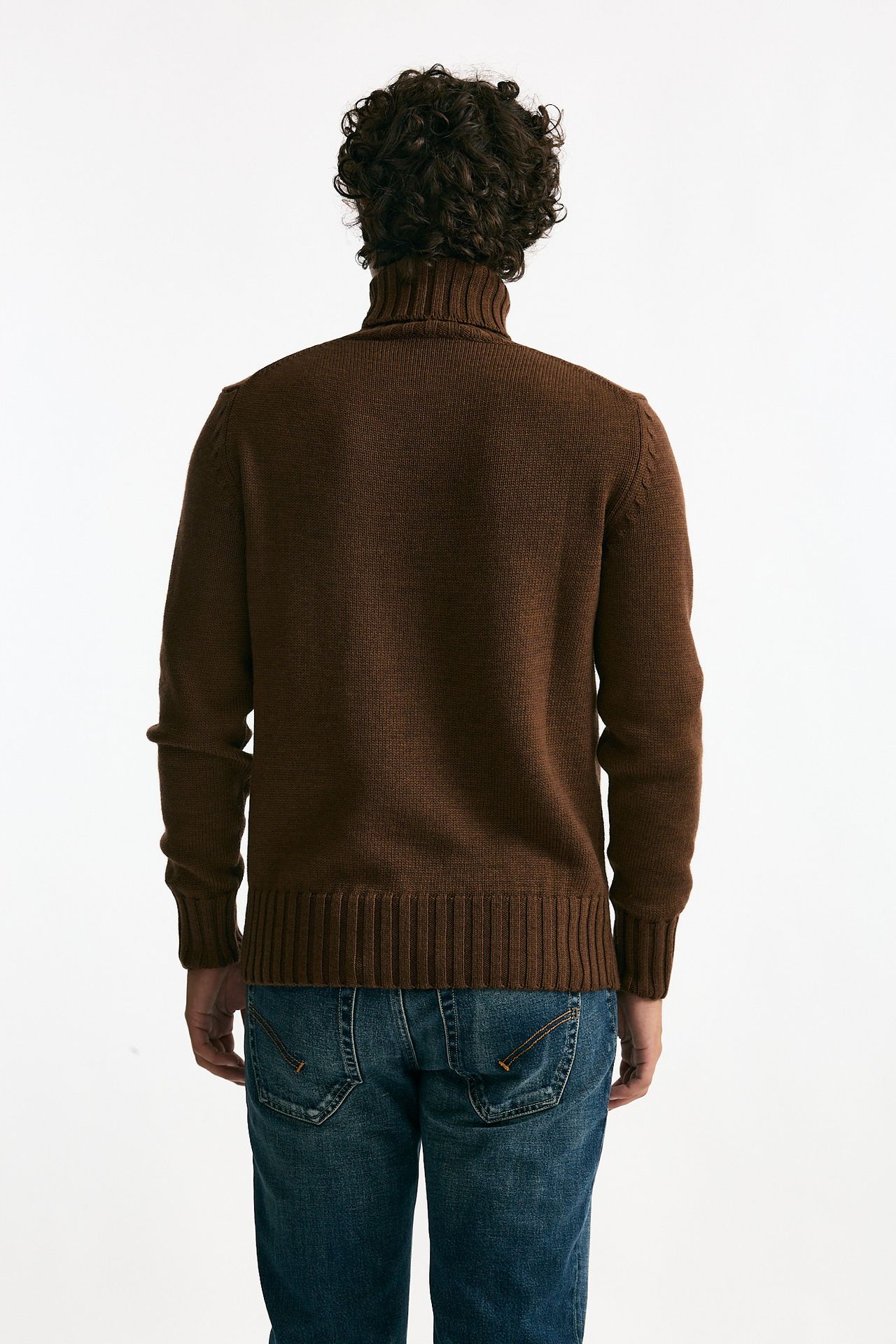 Dolcevita in lana marrone men ( p - s ) - 3