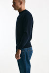 Maglia girocollo in cashmere blu men ( p - s ) - 1