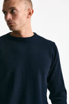 Maglia girocollo in cashmere blu men ( p - s ) - 5