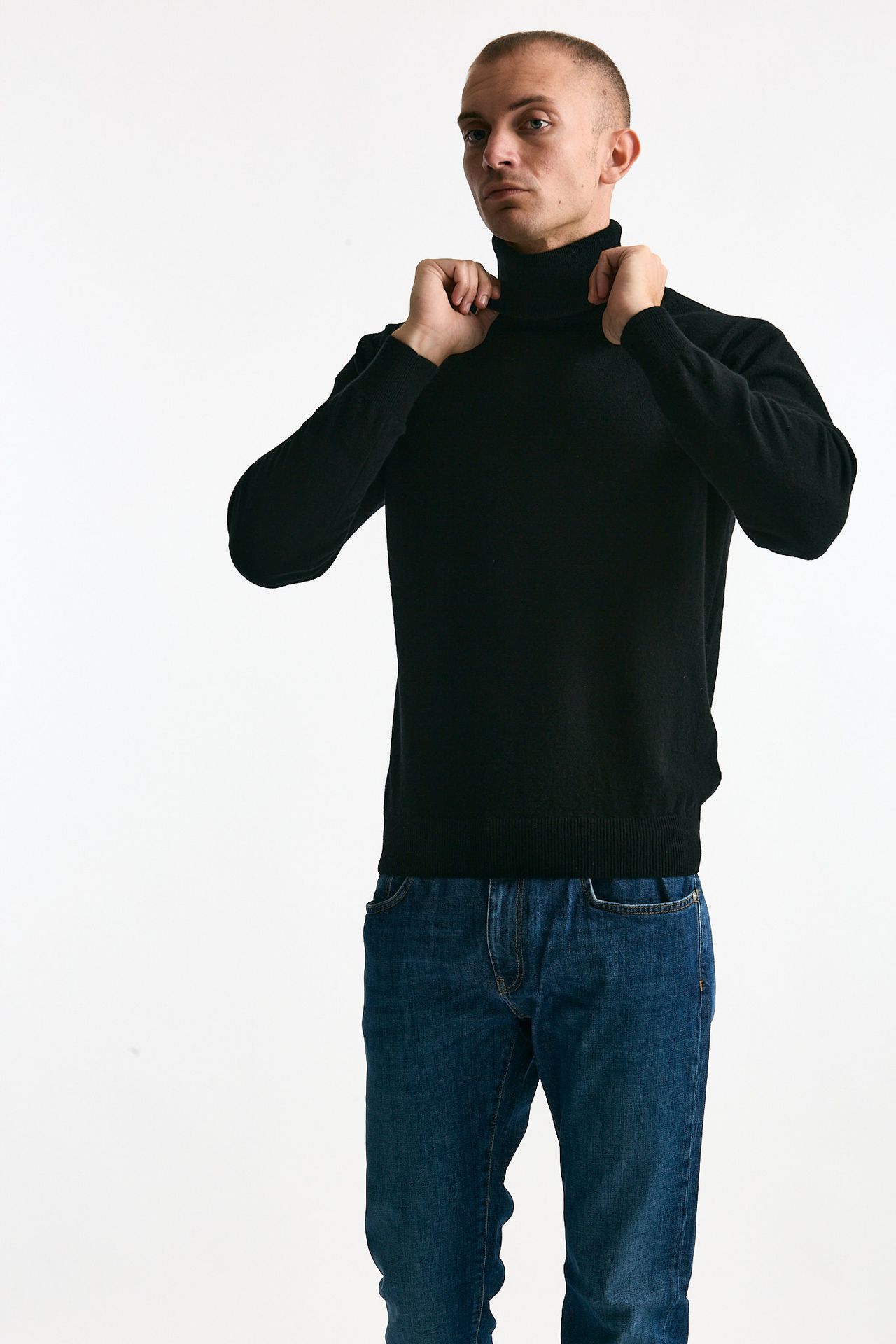 Dolcevita in cashmere nero men ( p - s ) - 1