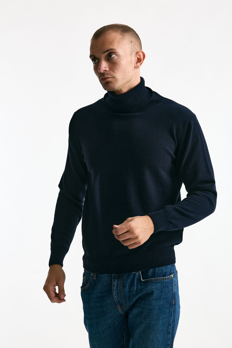 Dolcevita in cashmere blu men ( p - s ) - 1