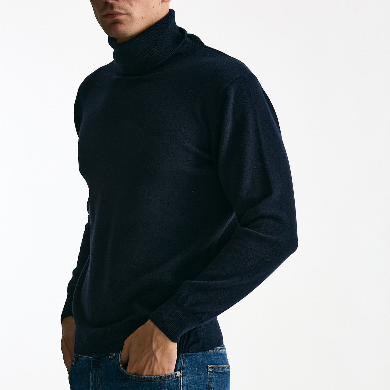 Dolcevita in cashmere blu men ( p - s ) - 6