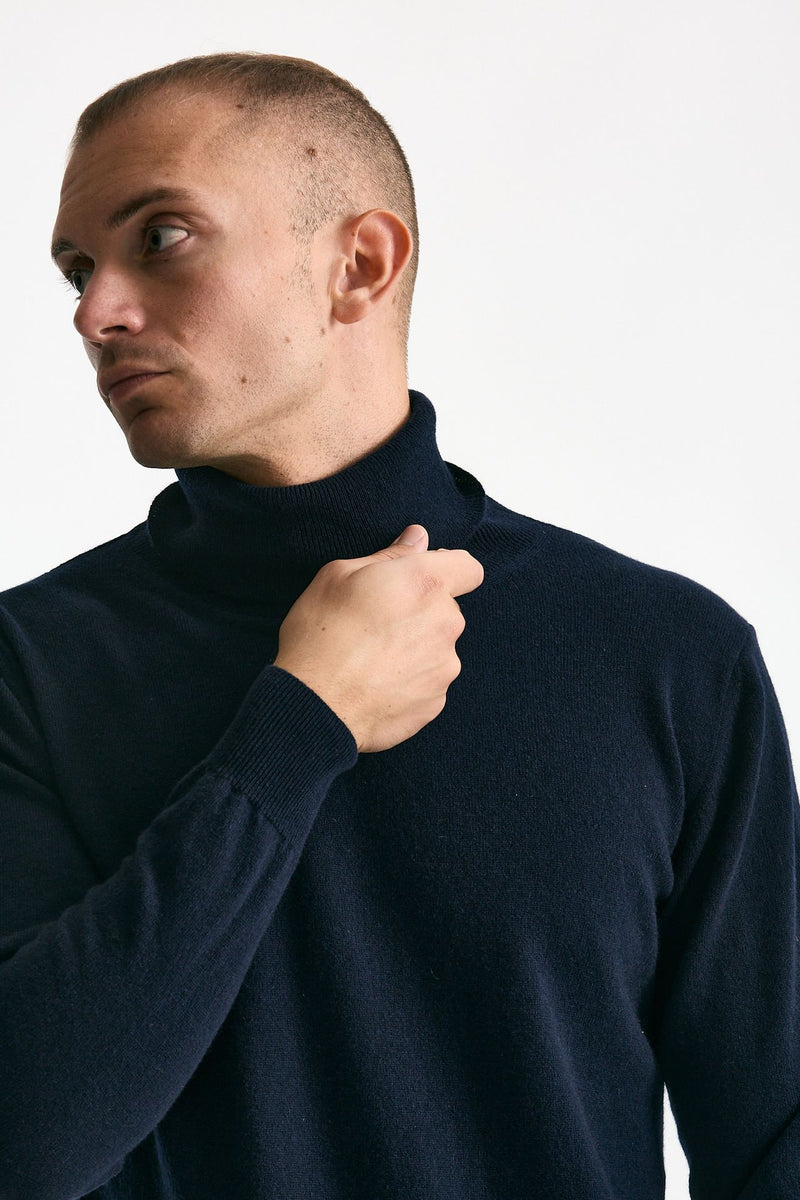 Dolcevita in cashmere blu men ( p - s ) - 5