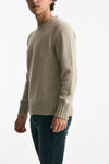 Maglia in cashmere moulinè beige/panna men ( p - s ) - 1