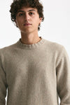 Maglia in cashmere moulinè beige/panna men ( p - s ) - 5