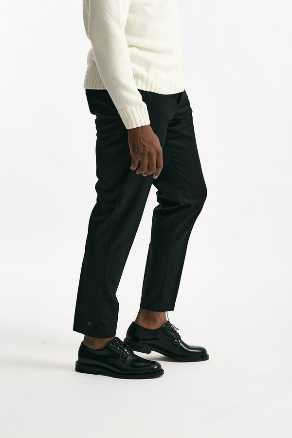 Pantalone EDGE-REBEL in lana ferma nero men Pt torino