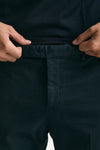 Pantalone EDGE-DIECI in cotone stretch blu men Pt torino - 5