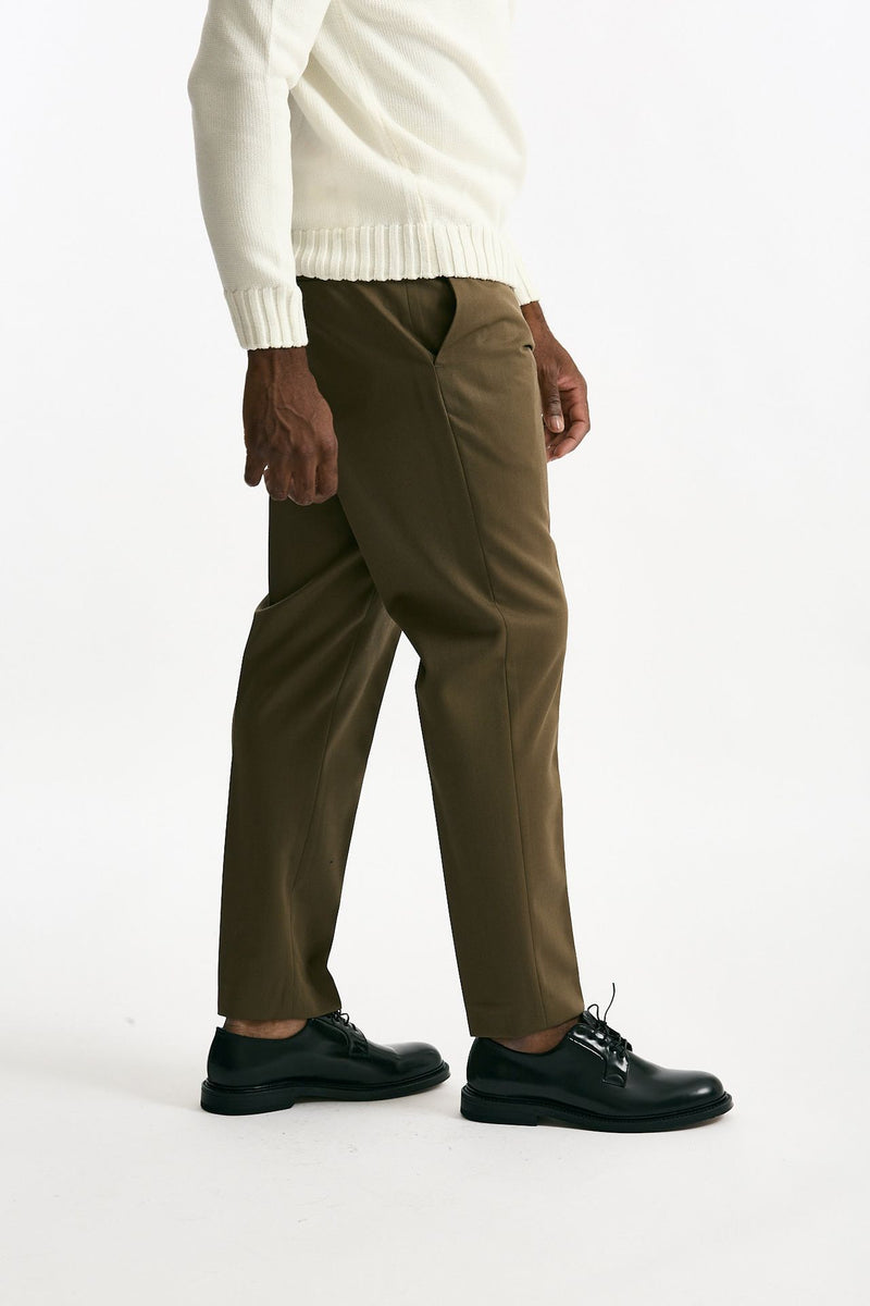 Pantalone EDGE-REBEL in lana cammello men Pt torino - 4