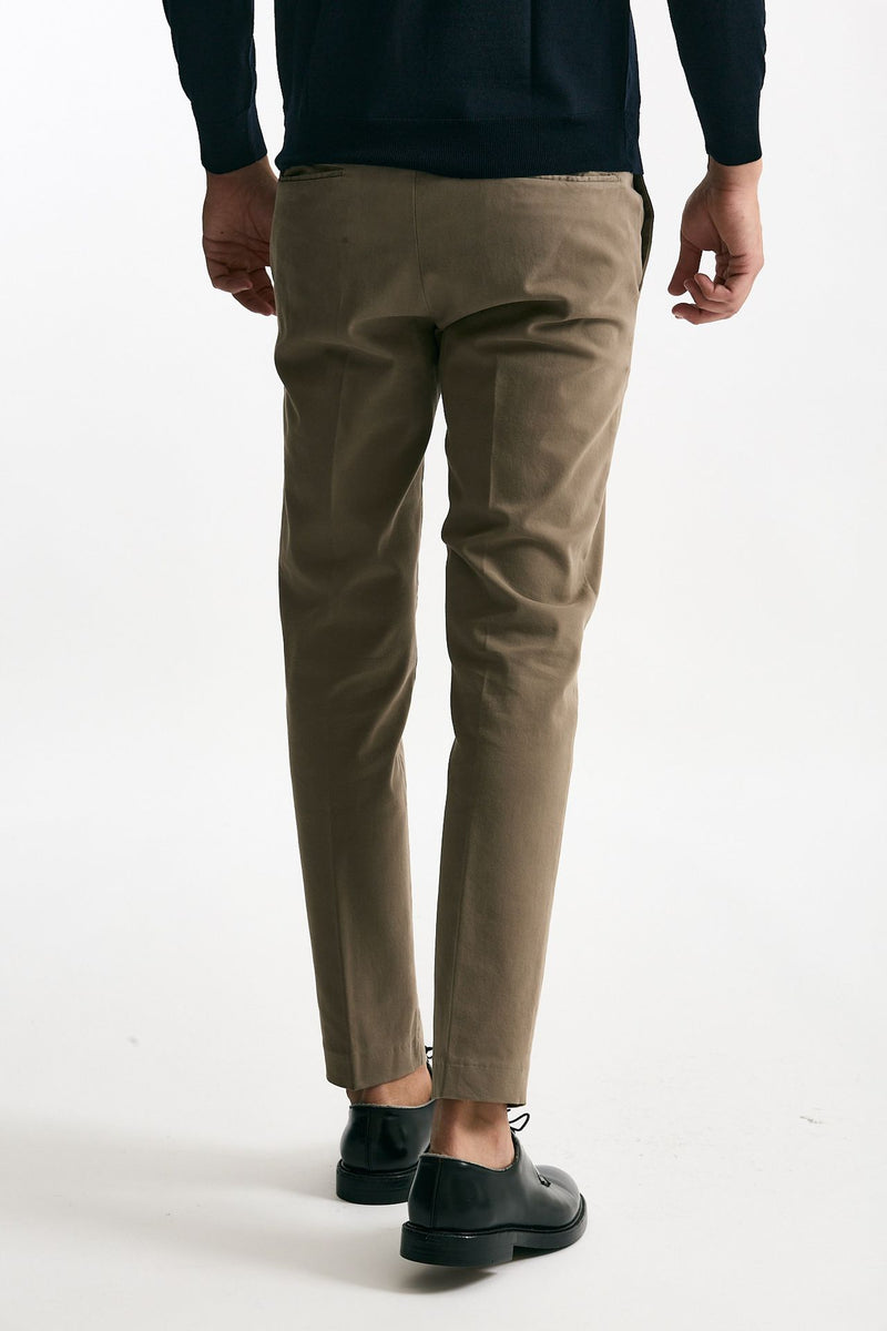 Pantalone EDGE-DIECI in cotone stretch beige men Pt torino - 3