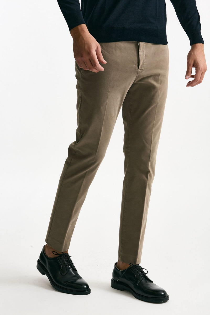 Pantalone EDGE-DIECI in cotone stretch beige men Pt torino - 4