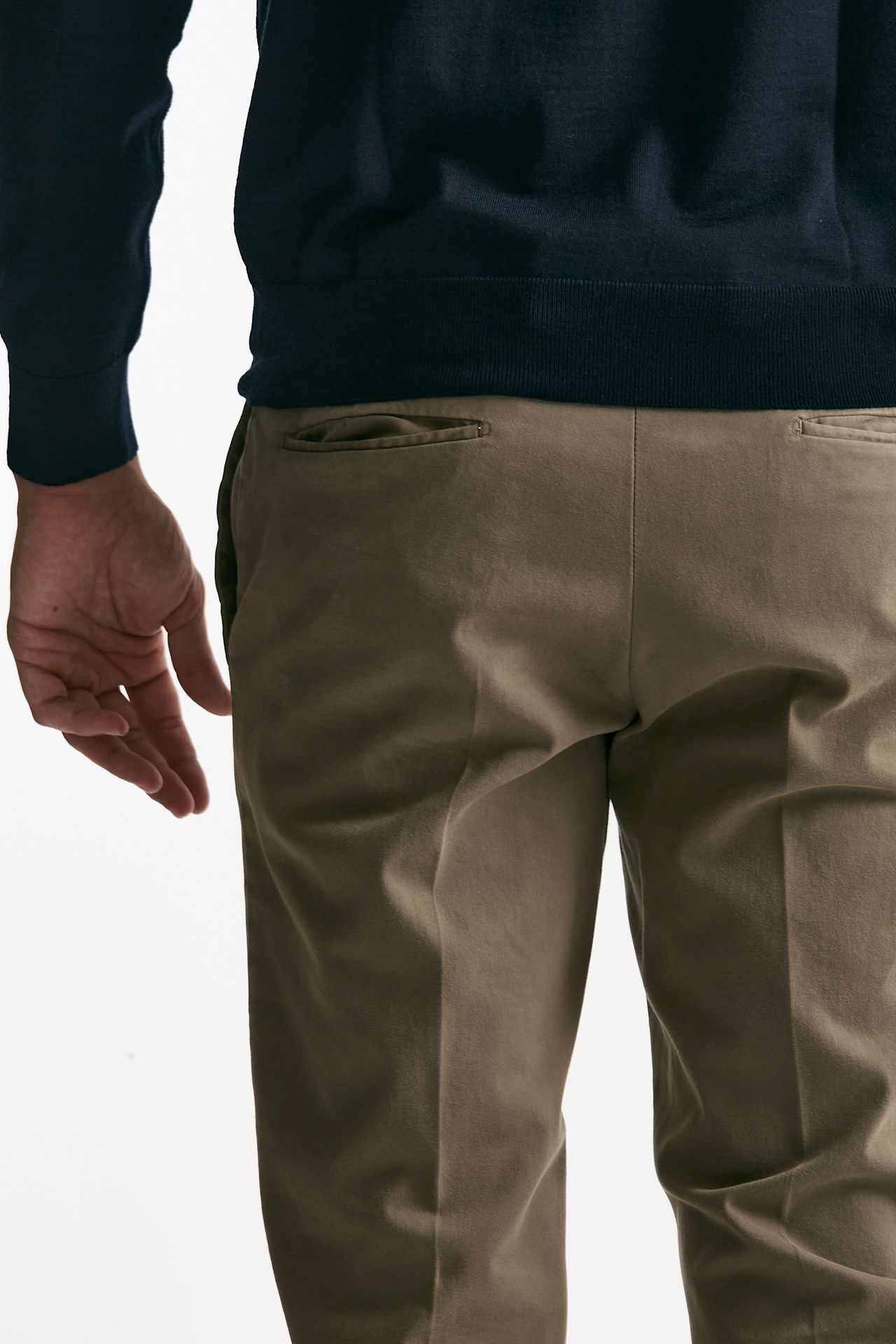 Pantalone EDGE-DIECI in cotone stretch beige men Pt torino - 7
