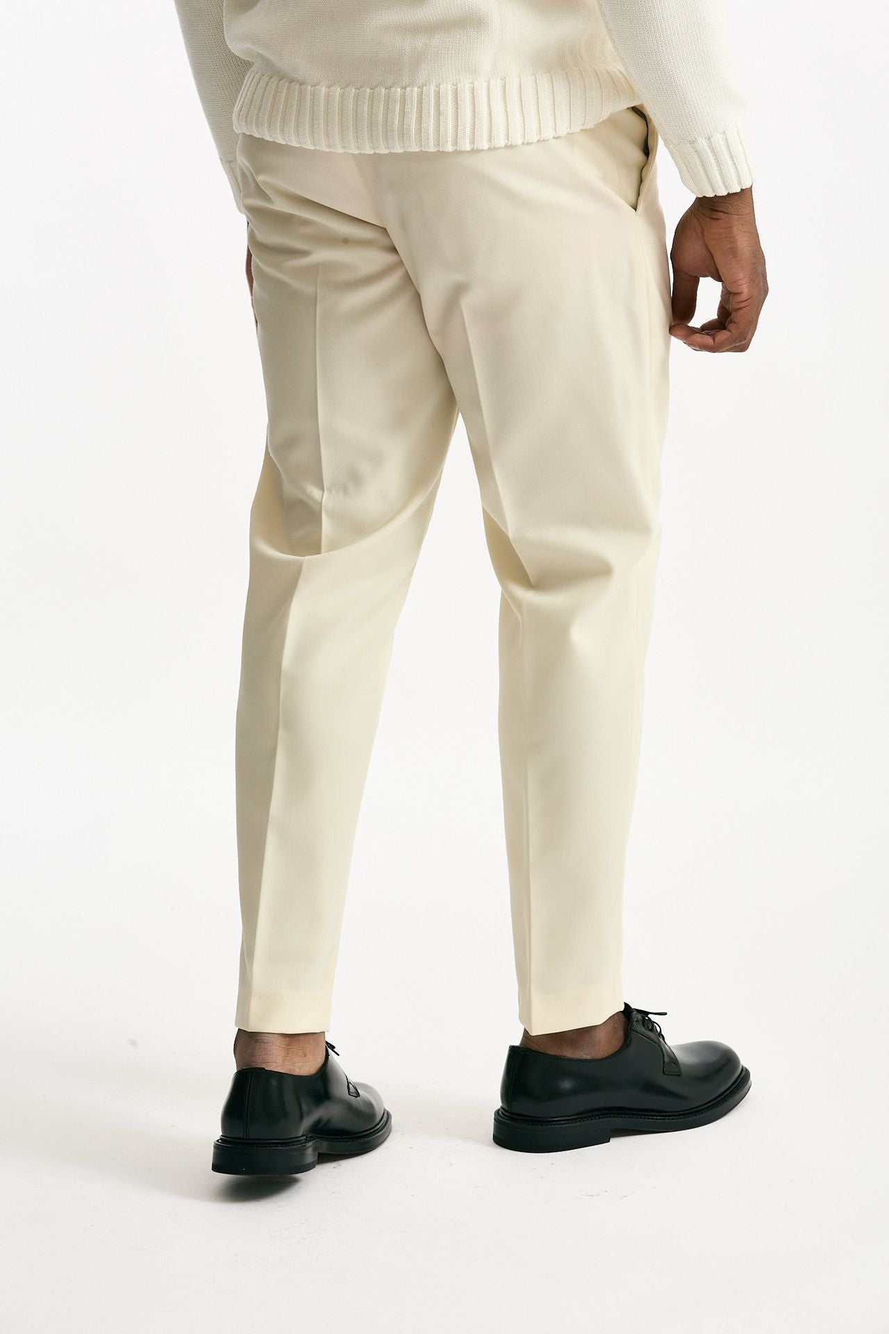 Pantalone EDGE-REBEL in lana ferma panna men Pt torino - 3
