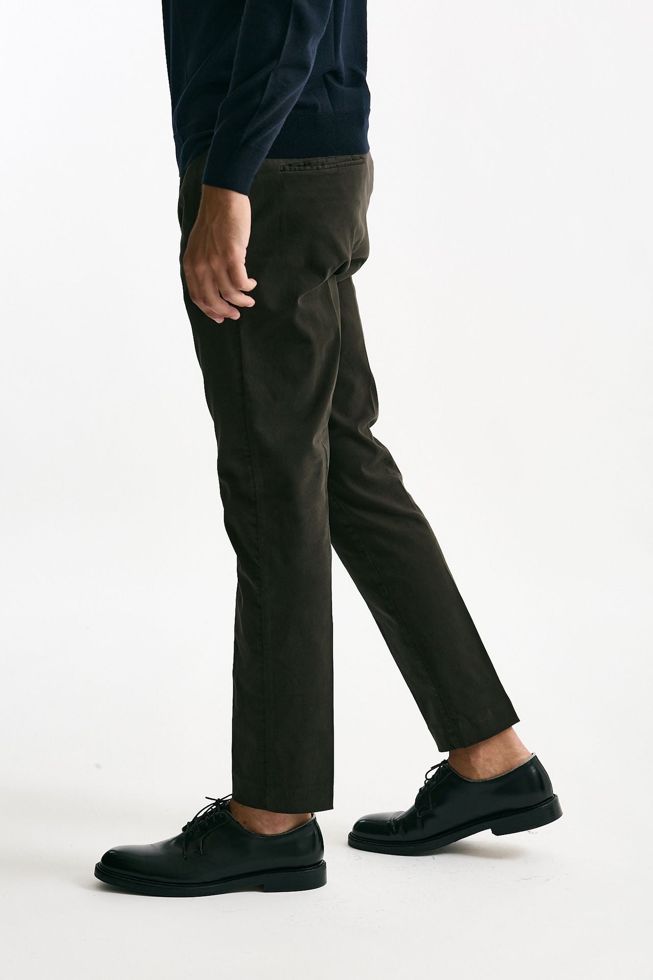 Pantalone EDGE- DIECI in cotone stretch  marrone men Pt torino - 3