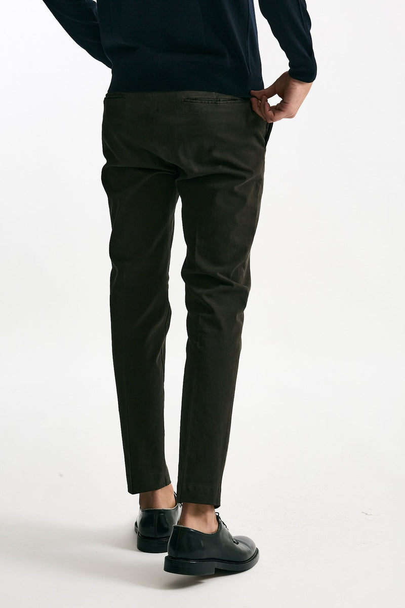 Pantalone EDGE- DIECI in cotone stretch  marrone men Pt torino - 4