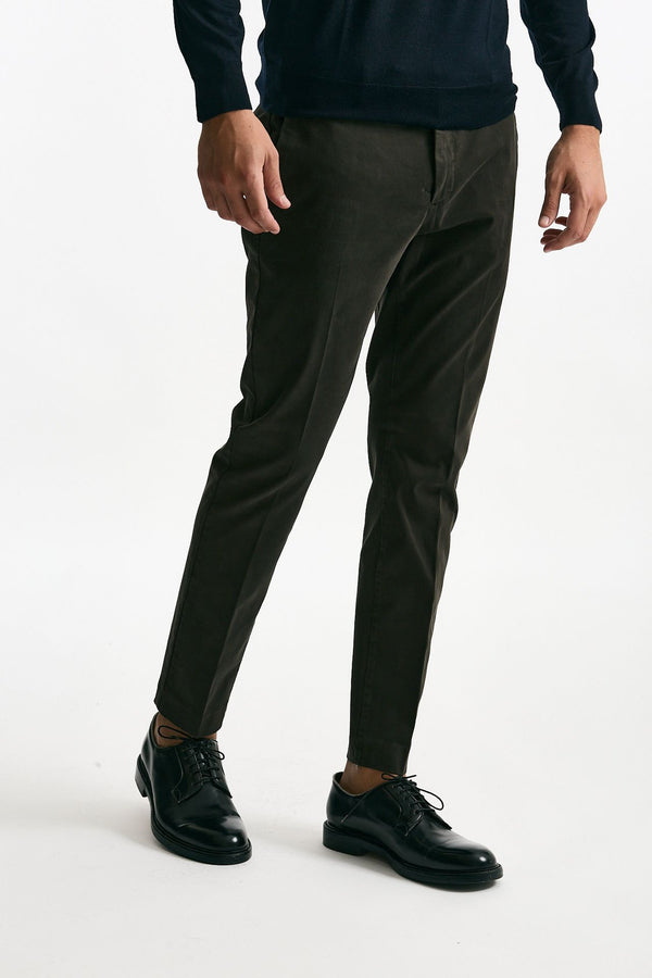 Pantalone EDGE- DIECI in cotone stretch  marrone men Pt torino