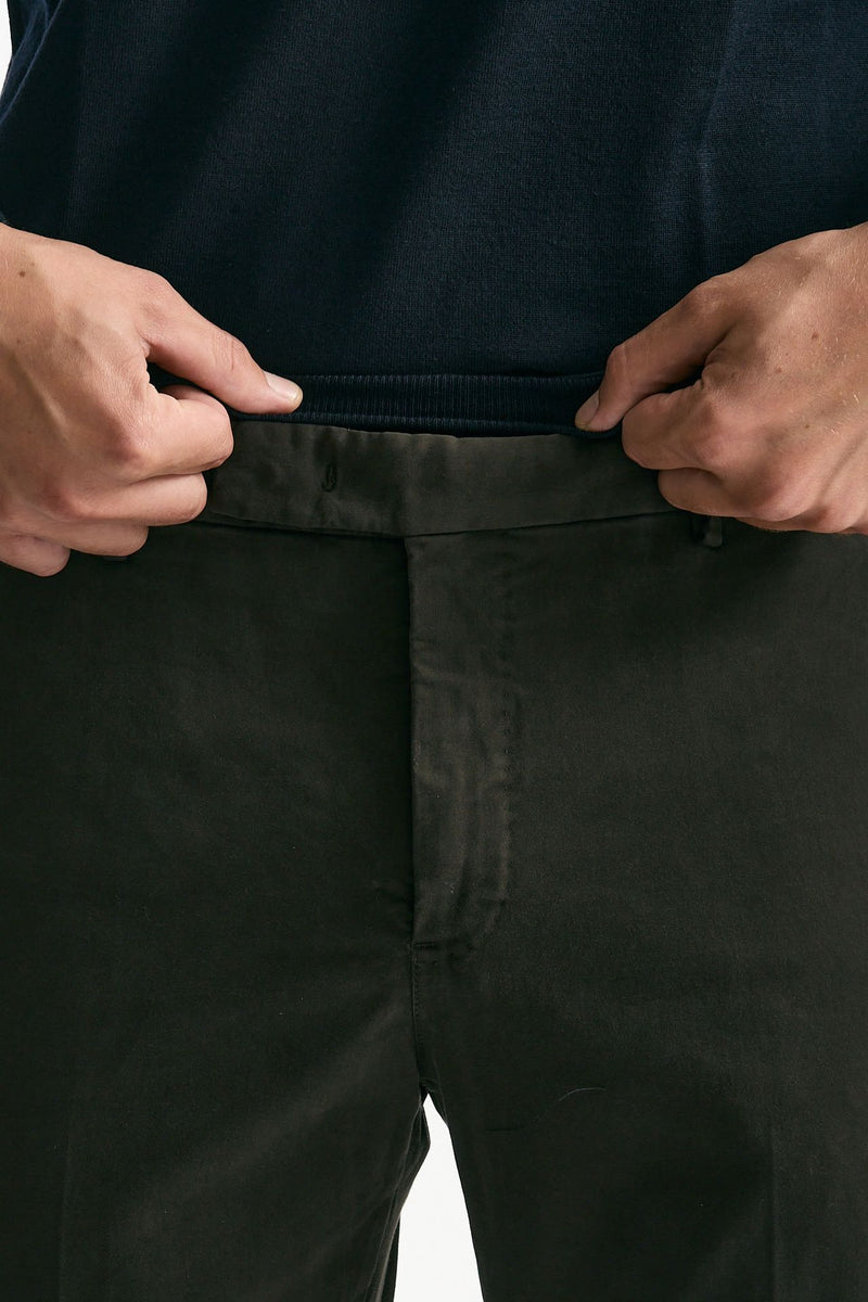 Pantalone EDGE- DIECI in cotone stretch  marrone men Pt torino - 5